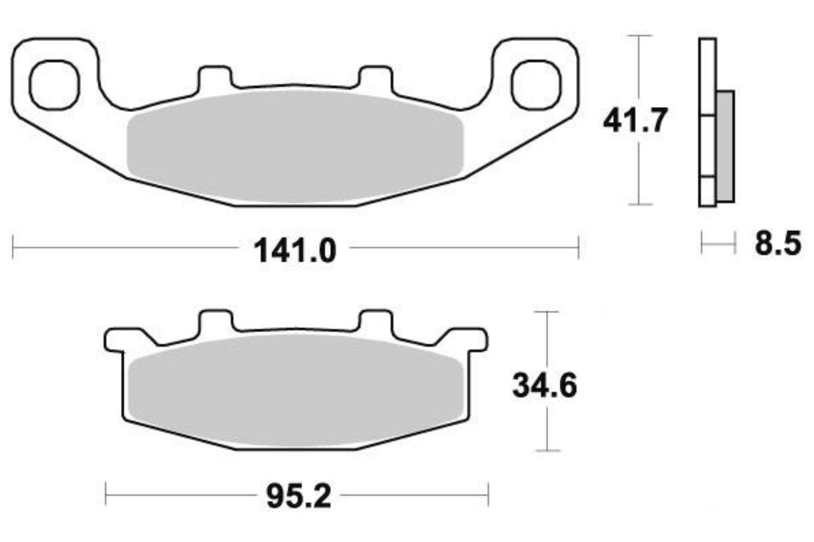 Plaquettes de Frein Arrière Standard (Type GG) Adaptables